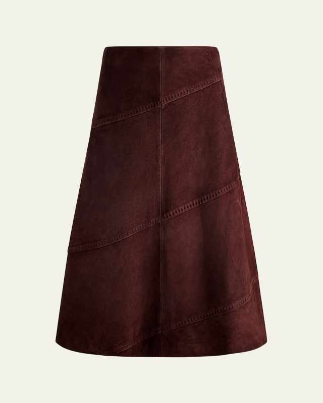 Sosie Suede Midi Skirt